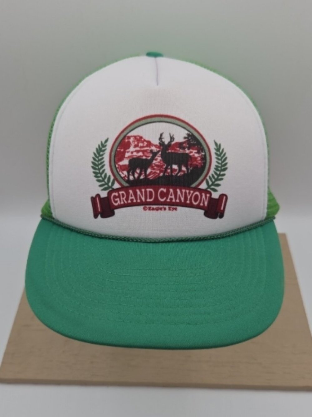 Cameo Grand Canyon Trucker Hat Green Rope Snapback